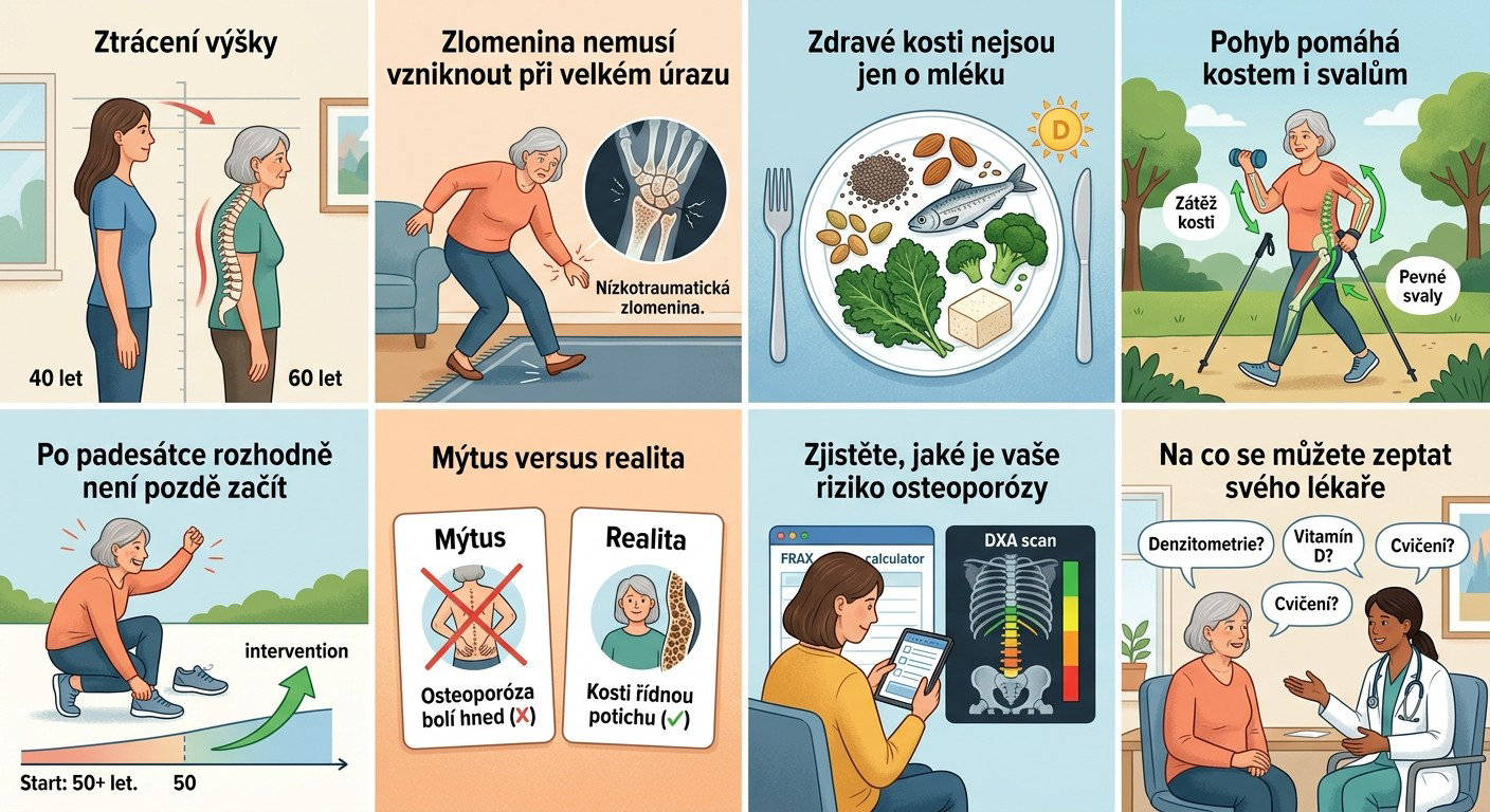 Menopauza a kosti: 7 změn, které by měla znát každá žena po padesátce